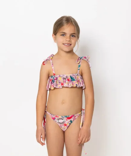 Girl's Ruffled Bikini Bloomtide
