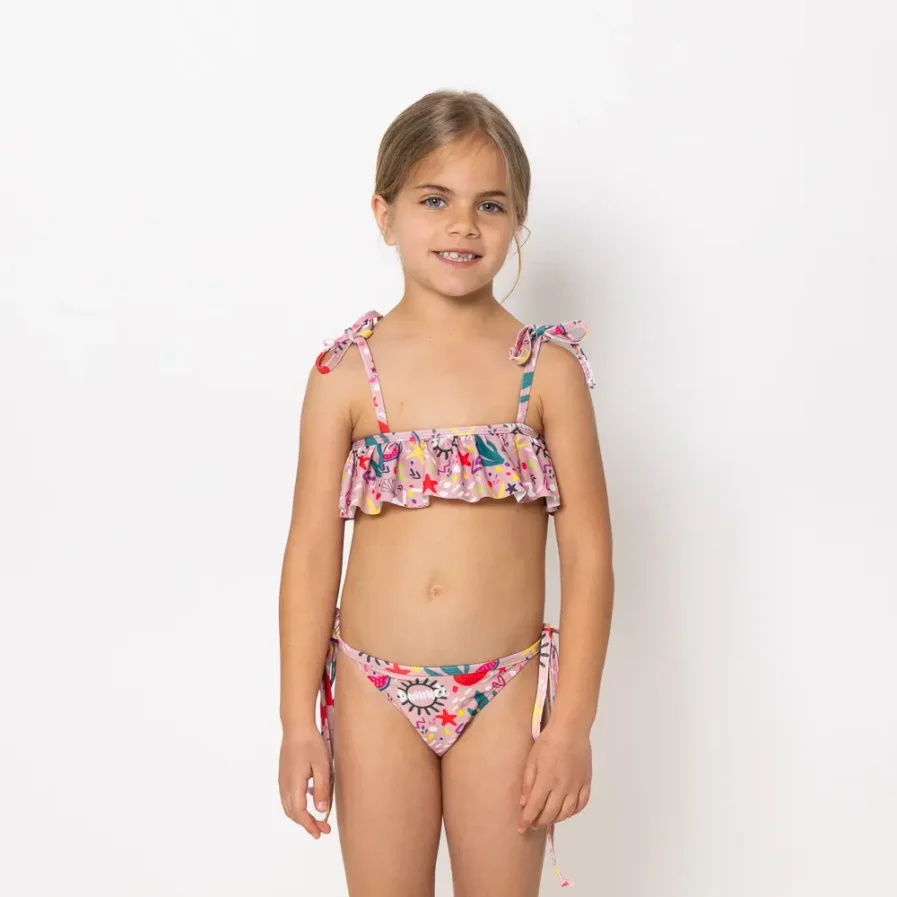 Girl's Ruffled Bikini Bloomtide