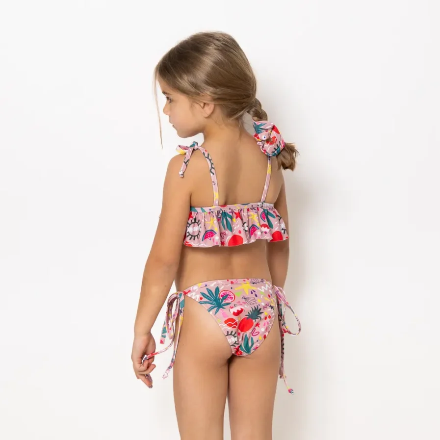 Girl's Ruffled Bikini Bloomtide