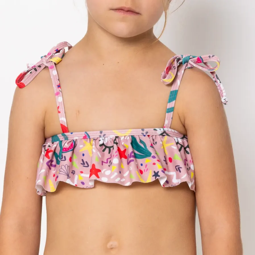 Girl's Ruffled Bikini Bloomtide