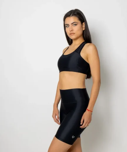 Vasiliki Black Biker Short