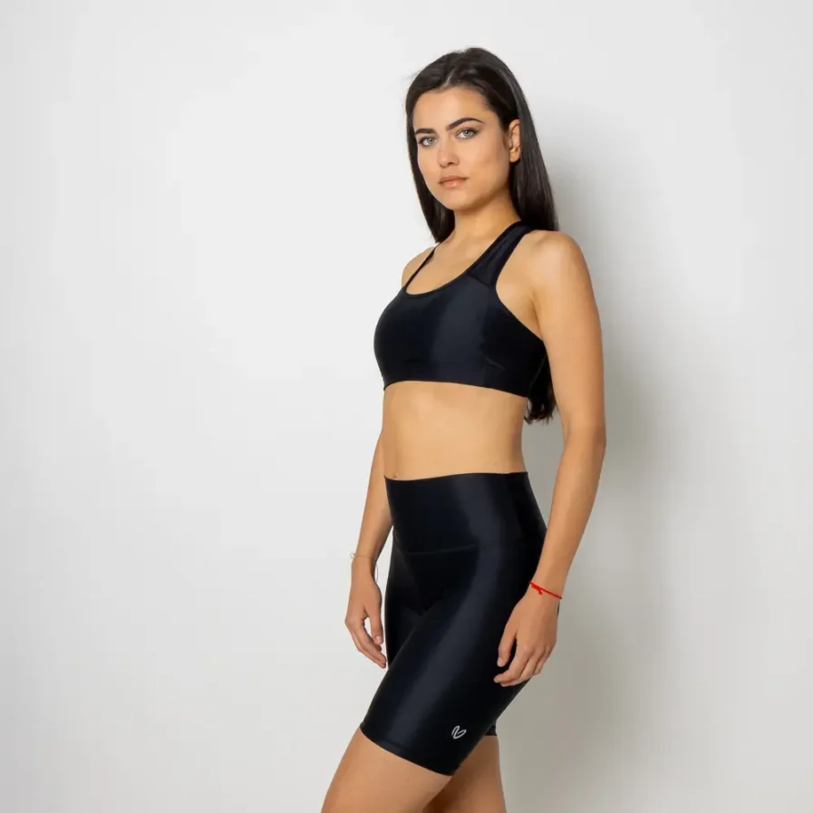 Vasiliki Black Biker Short
