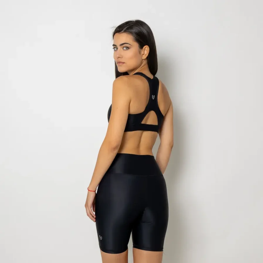 Vasiliki Black Biker Short