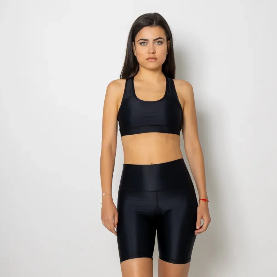 Vasiliki Black Biker Short