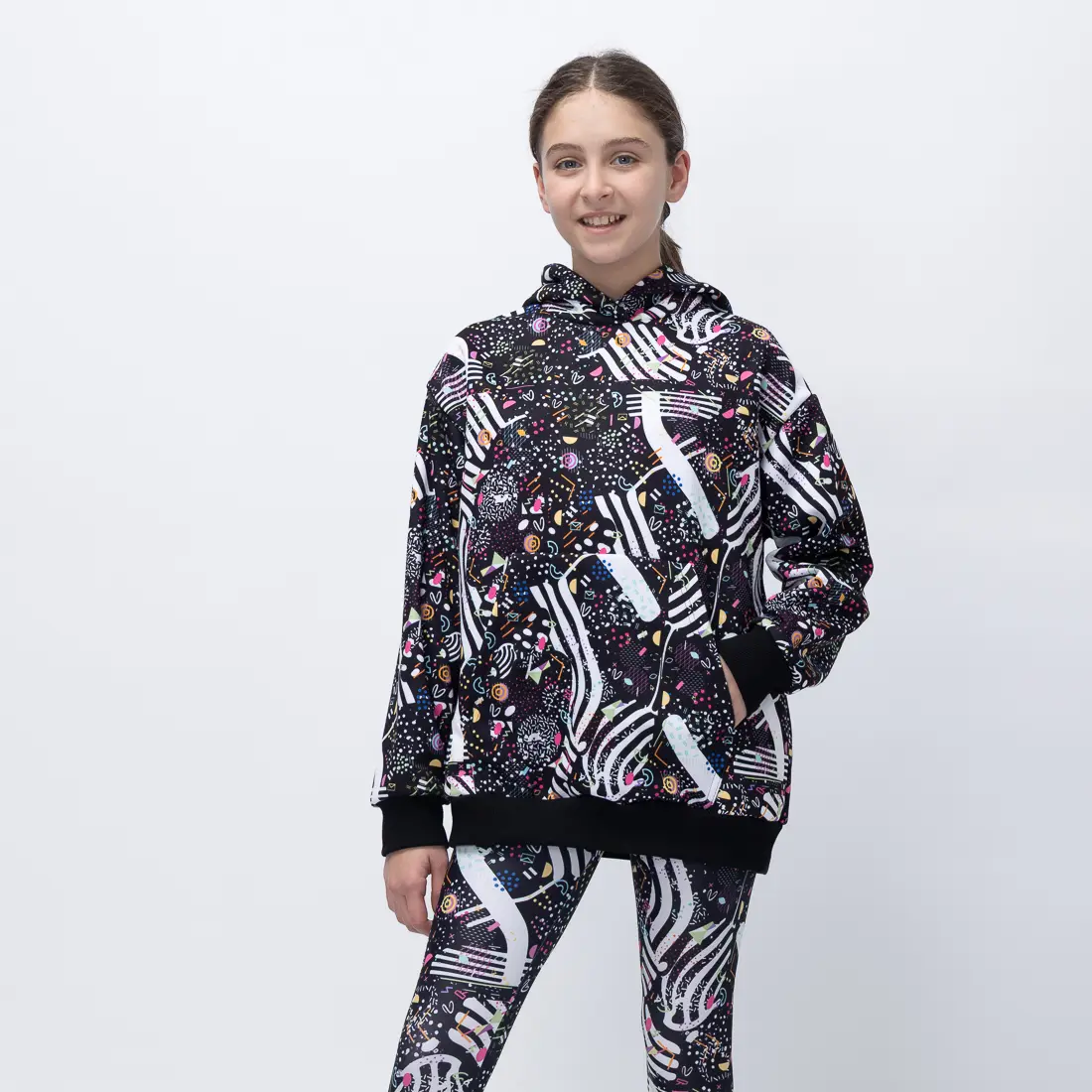 Girl’s Black Feelstorm Kids Hoodie - 1 Girl’s Black Feelstorm Kids Hoodie