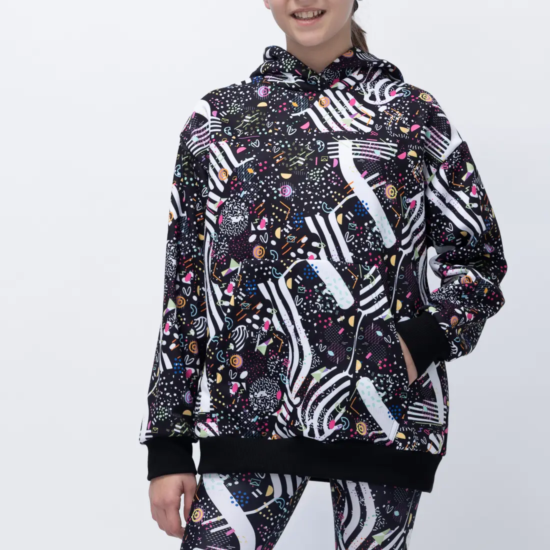 Girl’s Black Feelstorm Kids Hoodie - 3 Girl’s Black Feelstorm Kids Hoodie