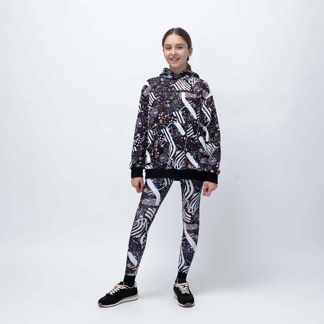 Girl’s Black Feelstorm Kids Hoodie - 4 Girl’s Black Feelstorm Kids Hoodie