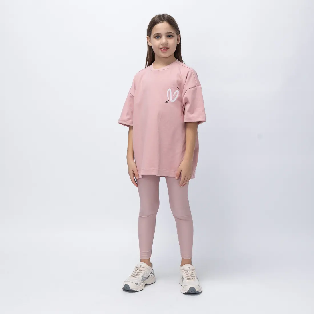 Girl's Feel Free Oversized T-Shirt - 1 Girl's Feel Free Oversized T-Shirt
