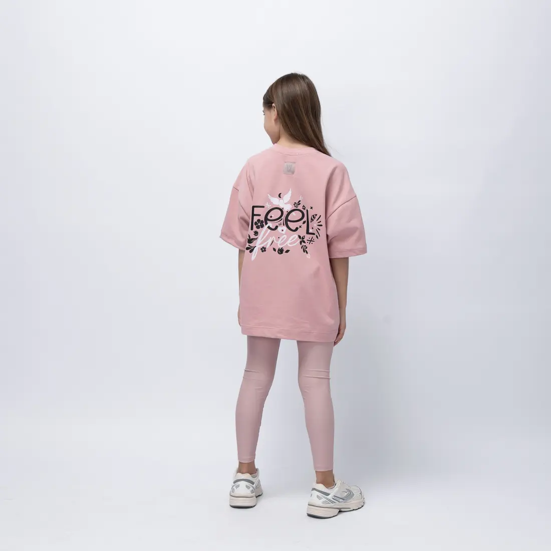 Girl's Feel Free Oversized T-Shirt - 2 Girl's Feel Free Oversized T-Shirt