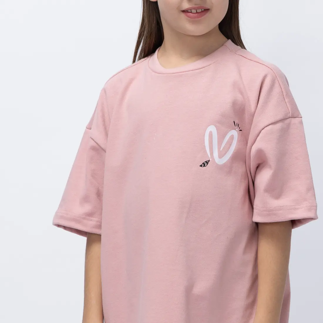 Girl's Feel Free Oversized T-Shirt - 3 Girl's Feel Free Oversized T-Shirt