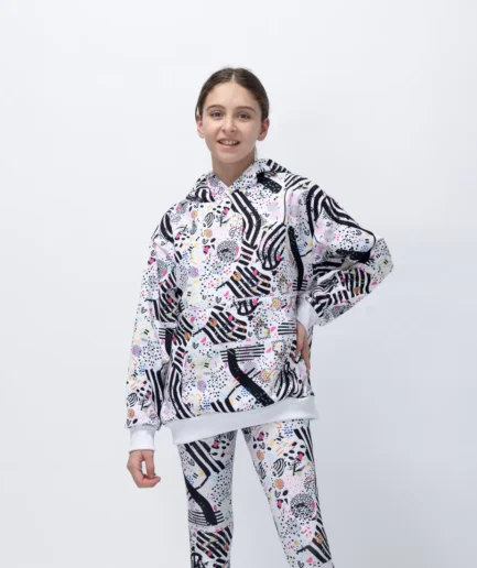 Girl’s White Feelstorm Hoodie