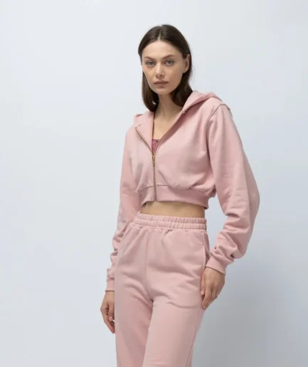 Women’s Addict Cropped Zip Up Hoodie