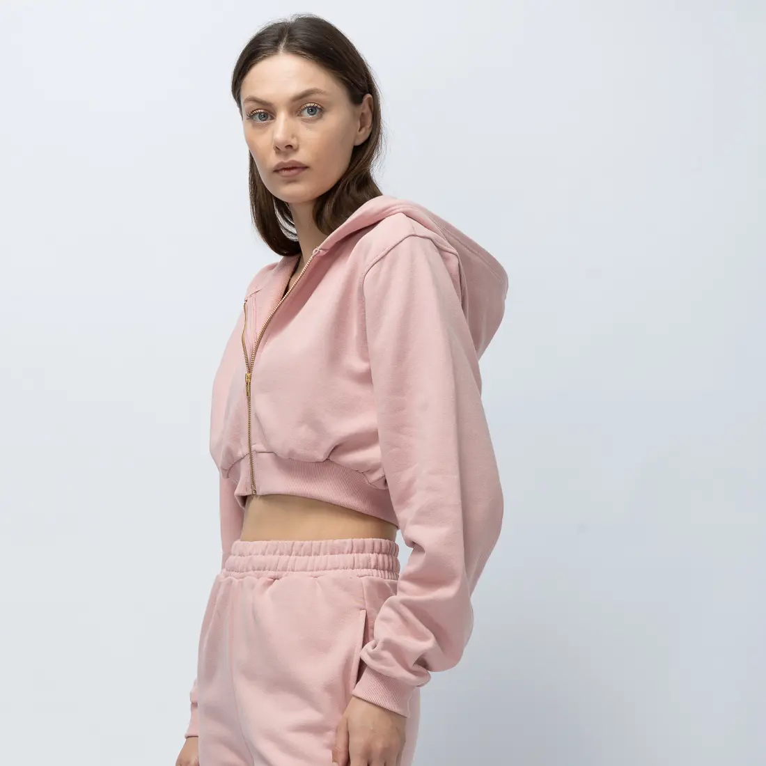 Women’s Addict Cropped Zip Up Hoodie 3