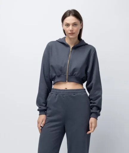 Women’s Ardesia Cropped Zip Up Hoodie