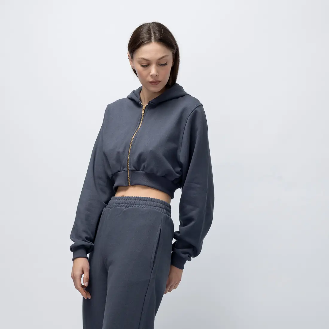 Women’s Ardesia Cropped Zip Up Hoodie 3