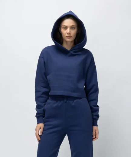 Women’s Blueberry Cropped Hoodie
