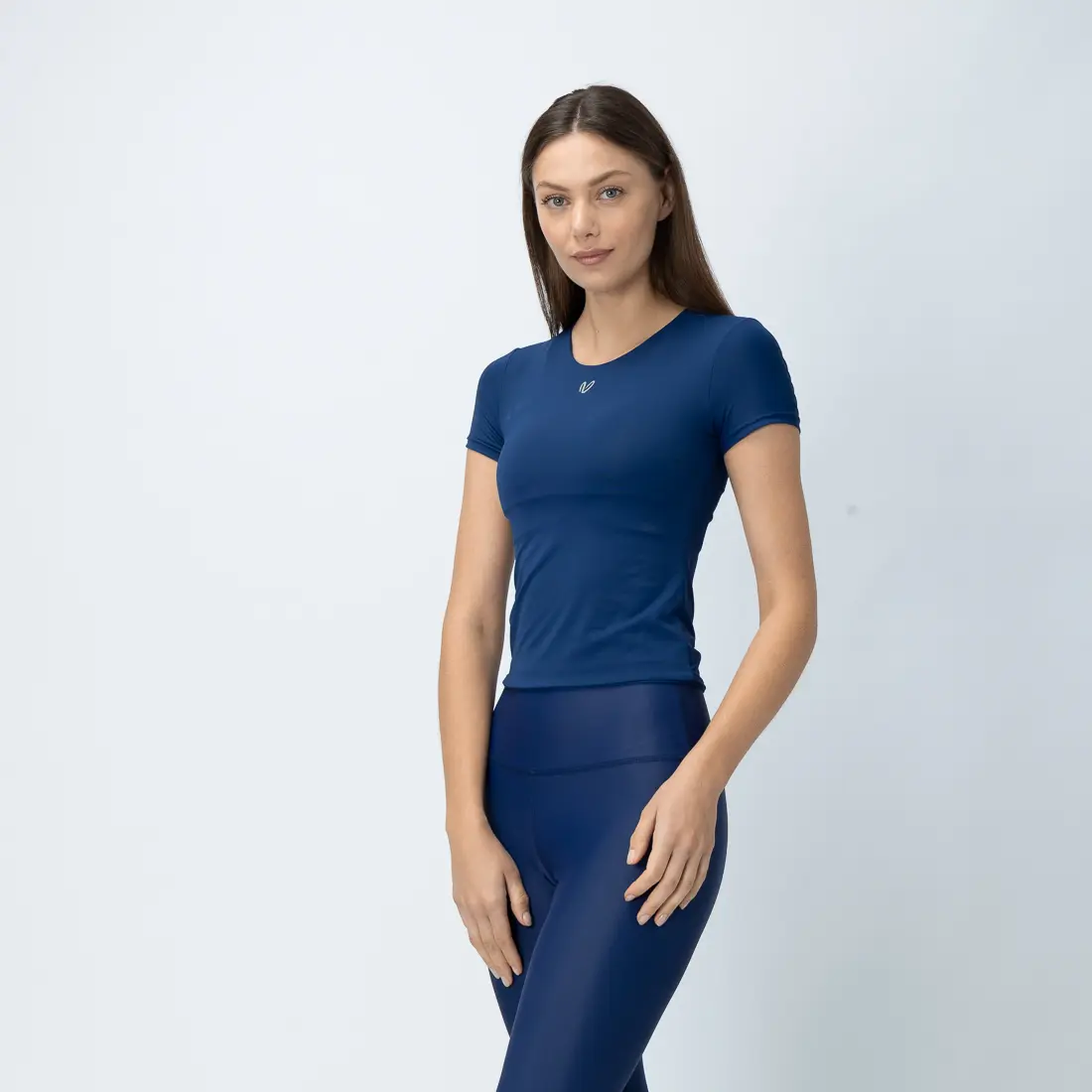 Women’s Blueberry Seamless Look Short Sleeve T-Shirt 1