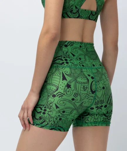 Women’s Green Totemia High-Waist Short