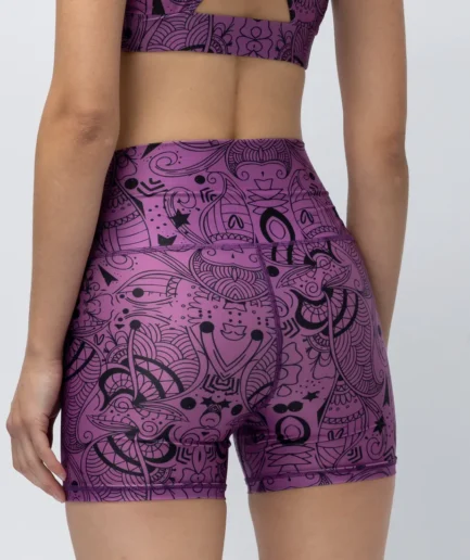 Women’s Purple Totemia High-Waist Short