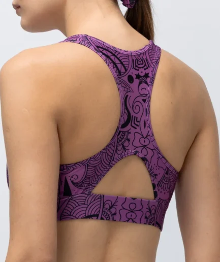 Women’s Purple Totemia Sports Bra Top