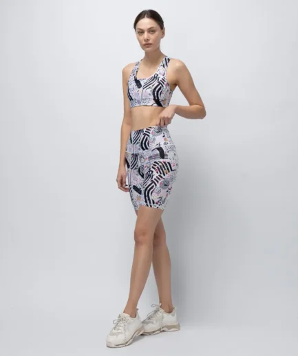 Women’s White Feelstorm High-Waist Biker Short