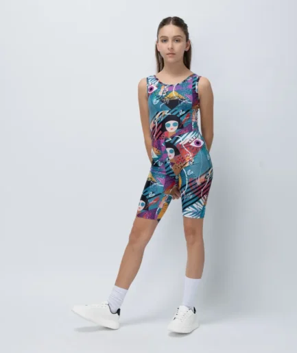 Girls’ Biker Short Blue Seen | Vasiliki