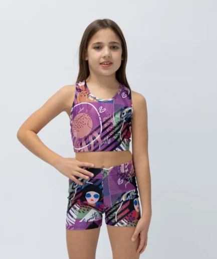 Girls’ Crop Top Violet Seen | Vasiliki