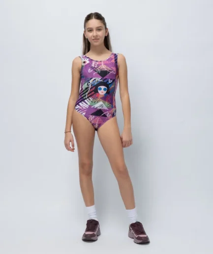 Girls’ Leotard Violet Seen | Vasiliki