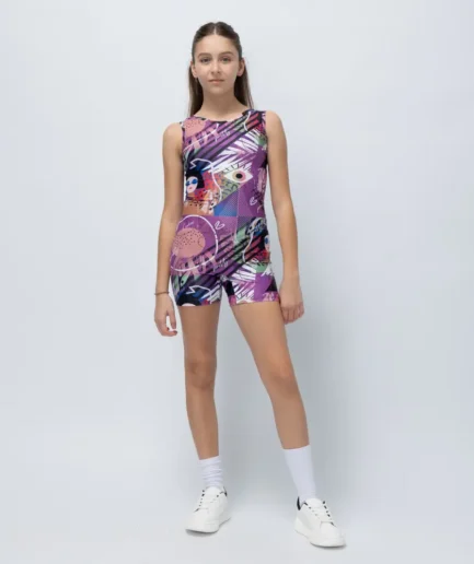 Girls’ Unitard Violet Seen | Vasiliki