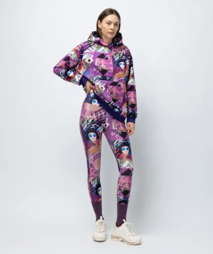 Women’s High-Waist Legging Violet Seen | Vasiliki