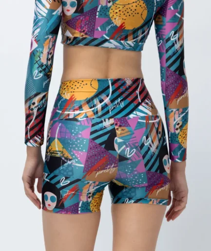 Women’s High-Waist Short Blue Seen | Vasiliki