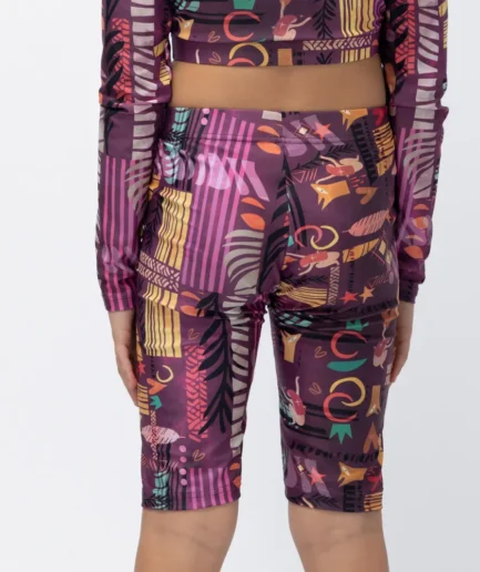 Girls’ Biker Short Pastel Purple Ease | Vasiliki