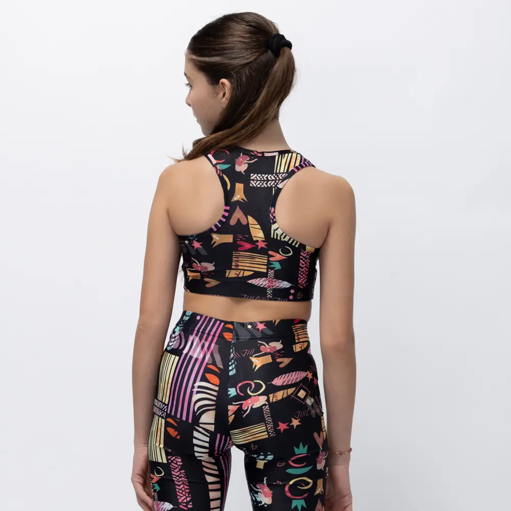 Girl’s Crop Top Black Ease 2