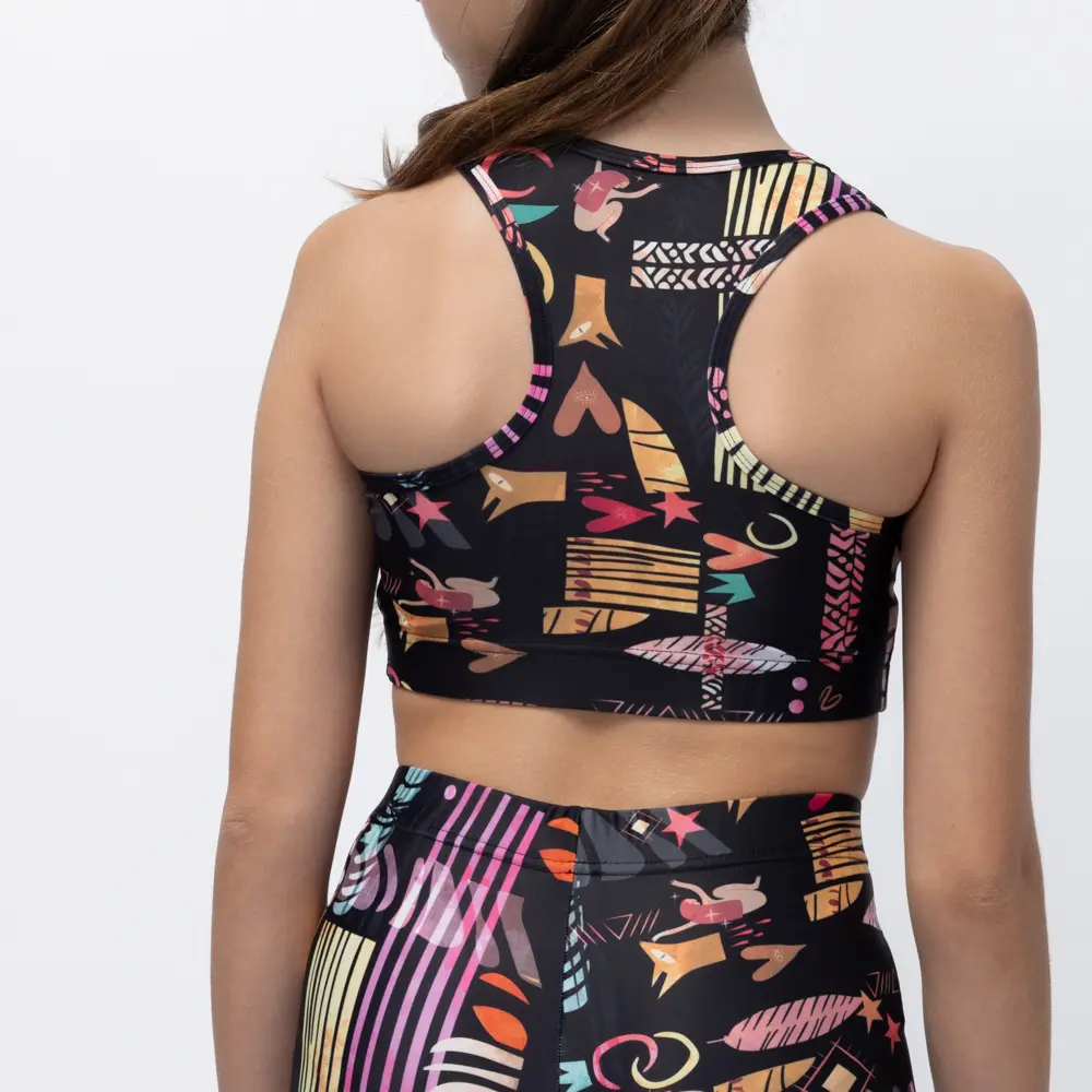 Girl’s Crop Top Black Ease 4