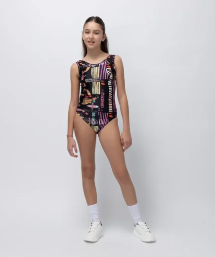 Girls’ Leotard Black Ease | Vasiliki