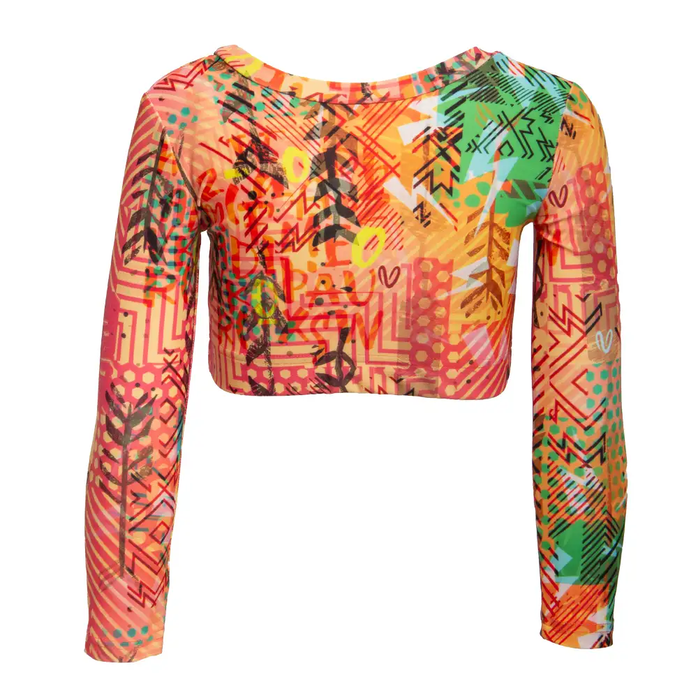 Girls’ Long Sleeve Crop Top Heat Activecode 1