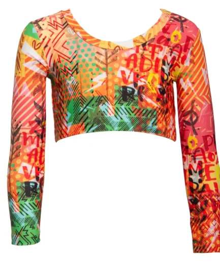 Girls’ Long Sleeve Crop Top Heat Activecode | Vasiliki