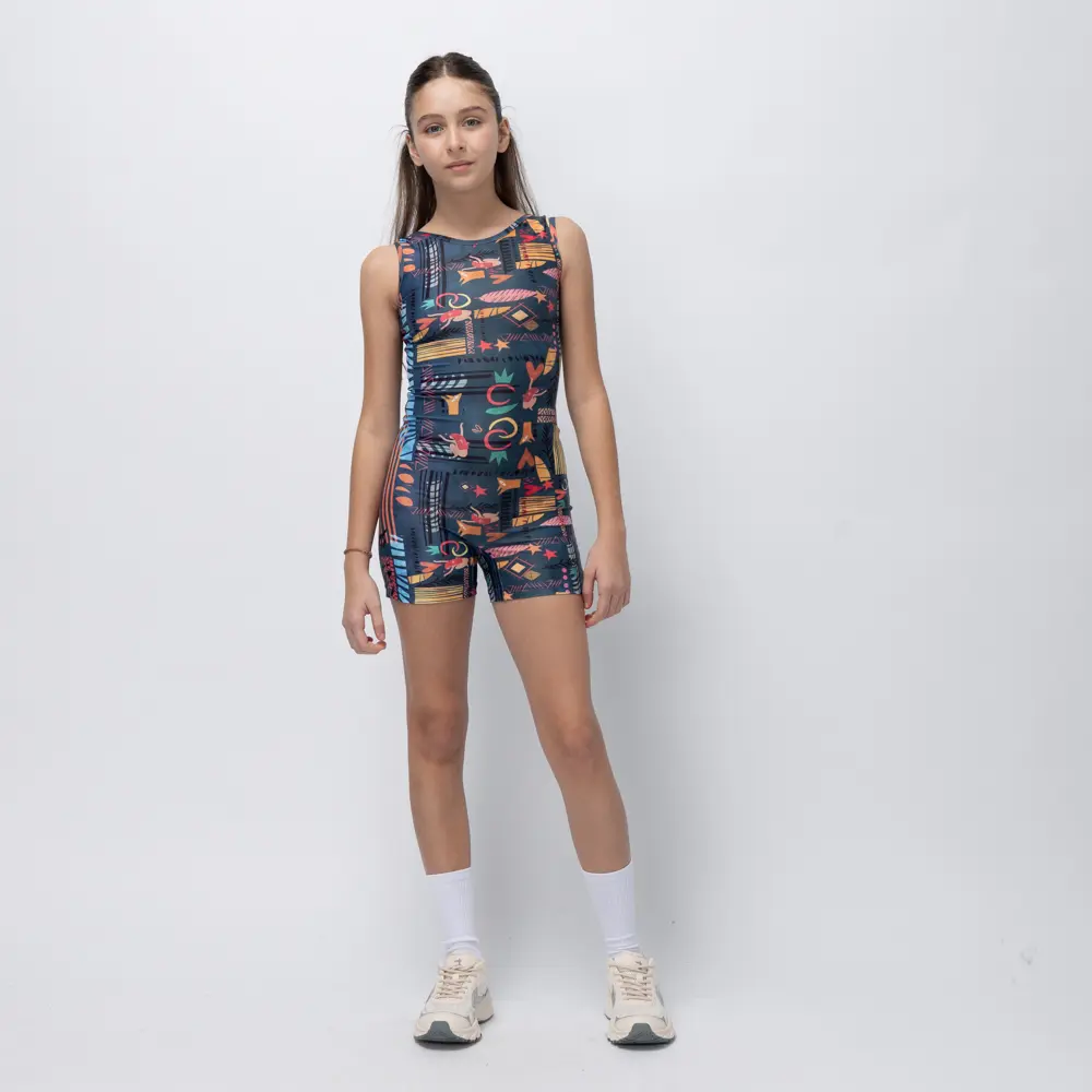 Girls’ Unitard Blue Ease Vasiliki 1