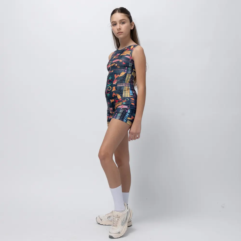 Girls’ Unitard Blue Ease Vasiliki 3