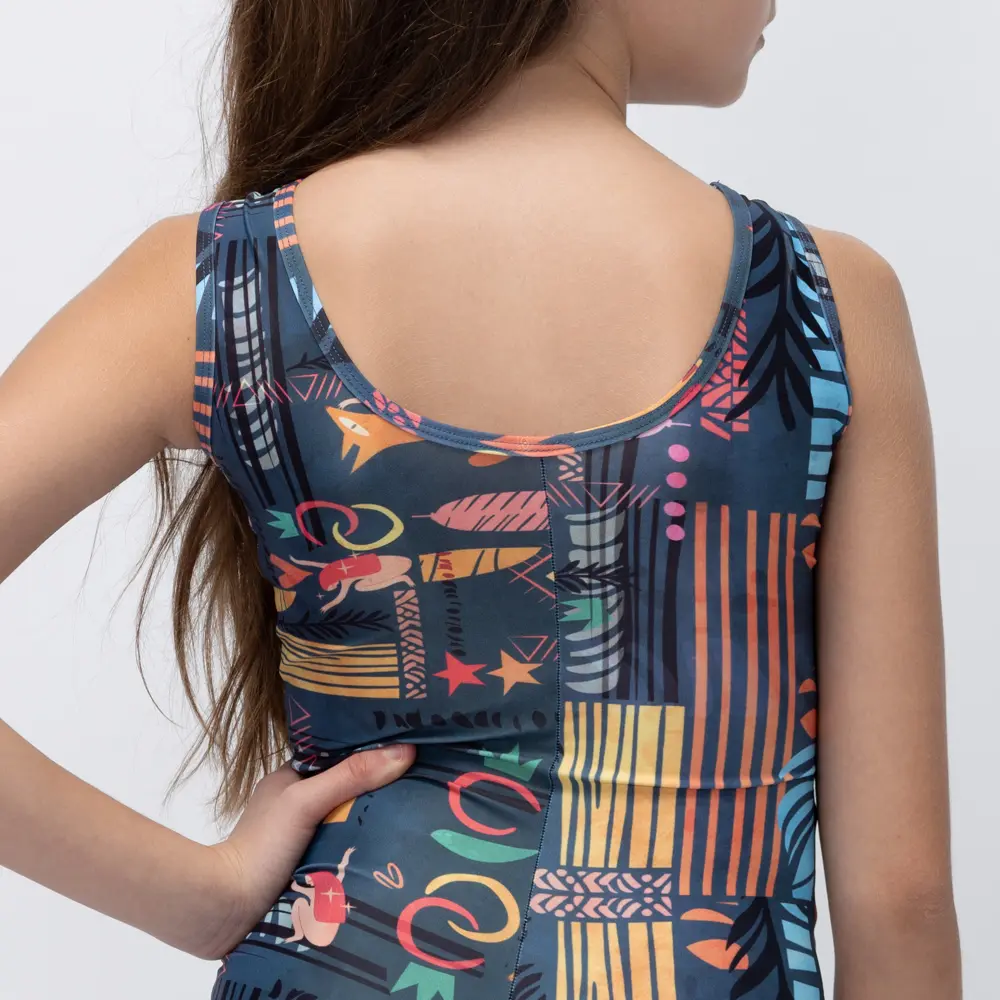 Girls’ Unitard Blue Ease Vasiliki 4