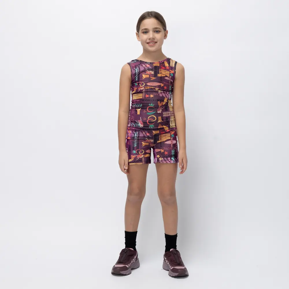 Girls’ Unitard Pastel Purple Ease Vasiliki 1
