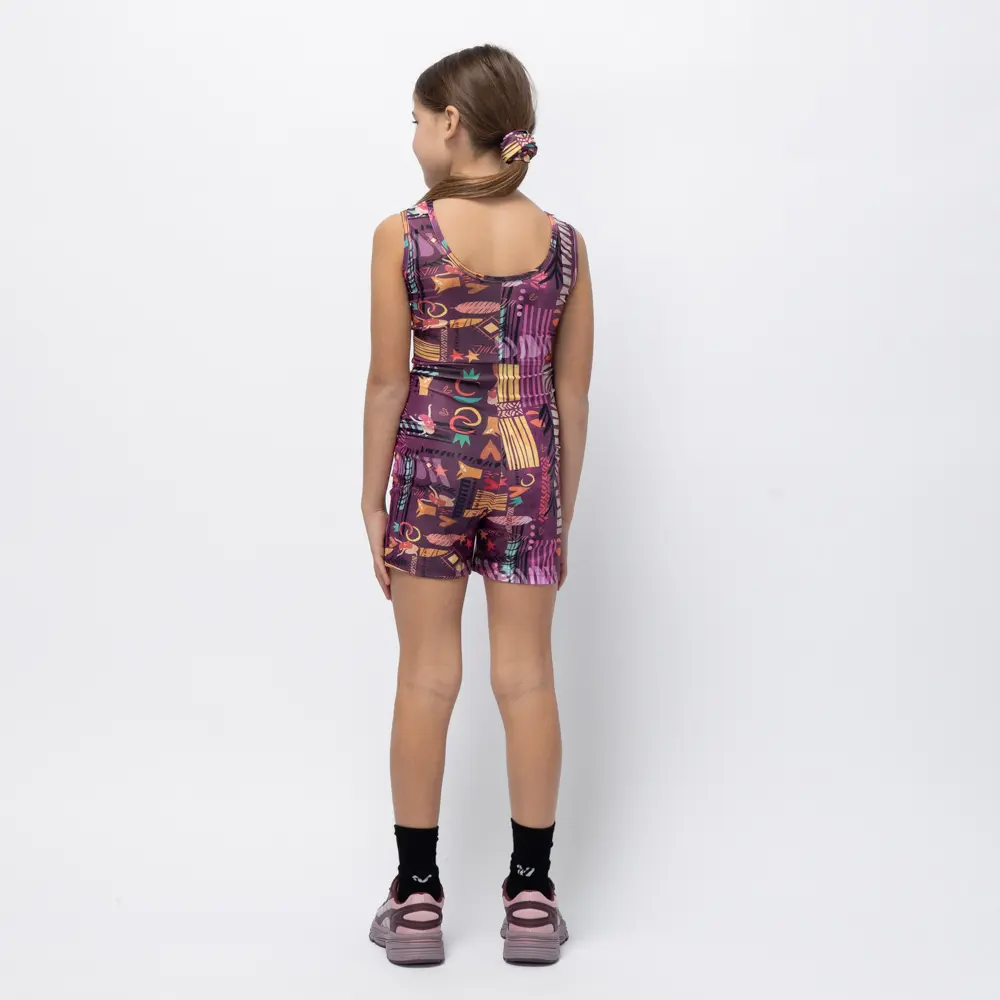 Girls’ Unitard Pastel Purple Ease Vasiliki 2