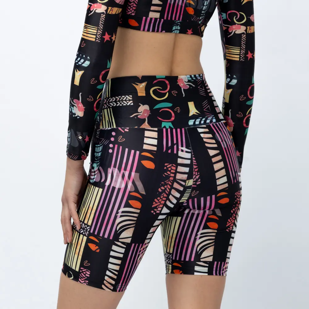 Women’s High-Waist Biker Short Black Ease Vasiliki 1