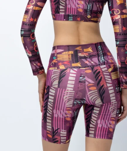 Women’s High-Waist Biker Short Pastel Purple Ease | Vasiliki