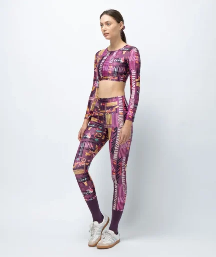 Women’s High-Waist Legging Pastel Purple Ease | Vasiliki