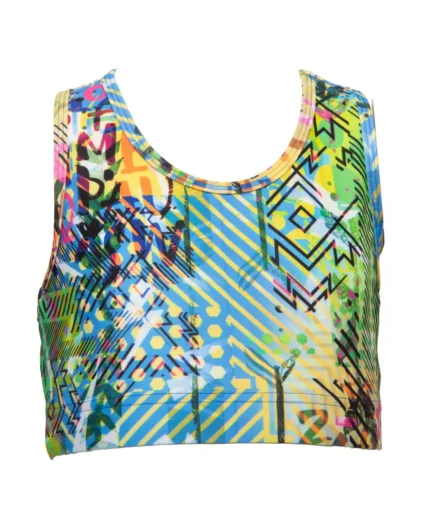 Girls’ Crop Top Blue Activecode | Vasiliki