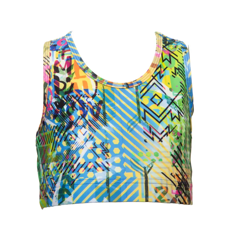 Girls’ Crop Top Blue Activecode Vasiliki 1