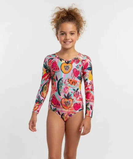 Girls' Swimwear One Piece Long Sleeve Bodysuit Joypop | Vasiliki