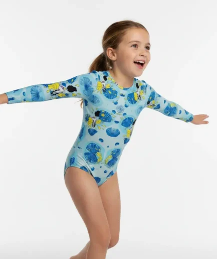 Girls' Swimwear One Piece Long Sleeve Bodysuit Waveplay | Vasiliki