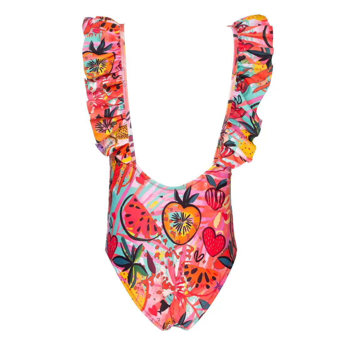 Girls' Swimwear One Piece Swimsuit Pleated Joypop Vasiliki 2